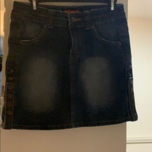 Adorable denim skirt adjustable length